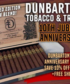 Alternative view of Dunbarton 10th Jubilee Anniversary Corona Gorda (5 5/8x48)