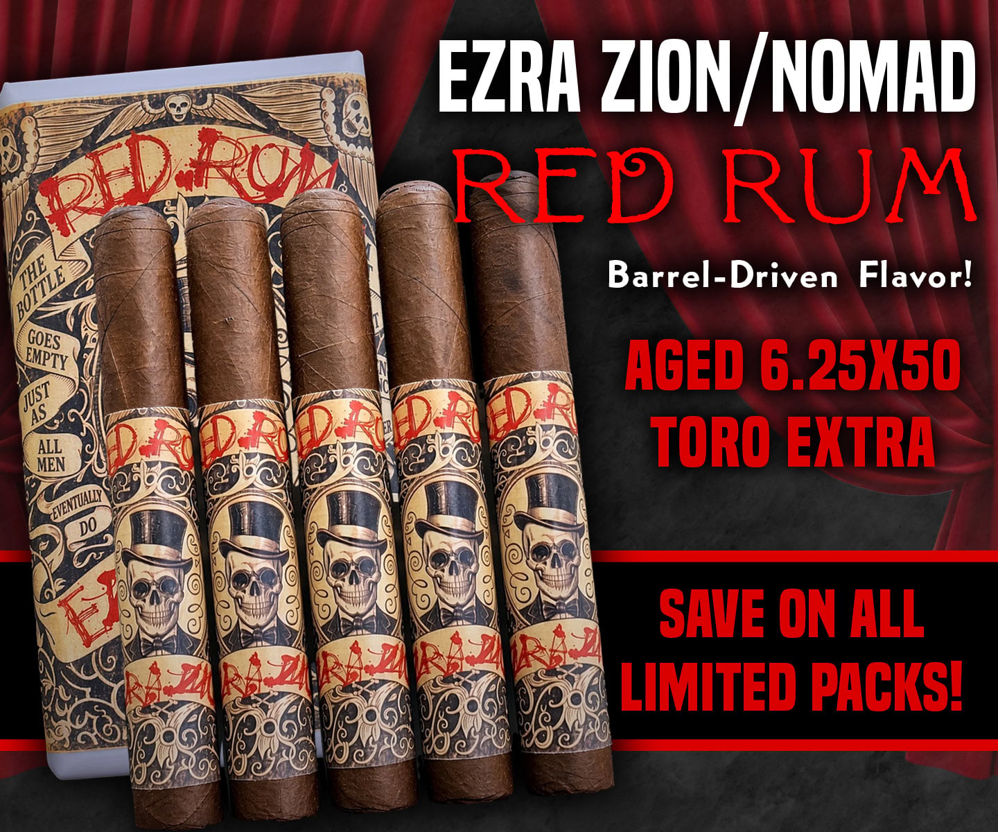 Ezra Zion Red Rum Toro Extra (6.25x50) - Image 3