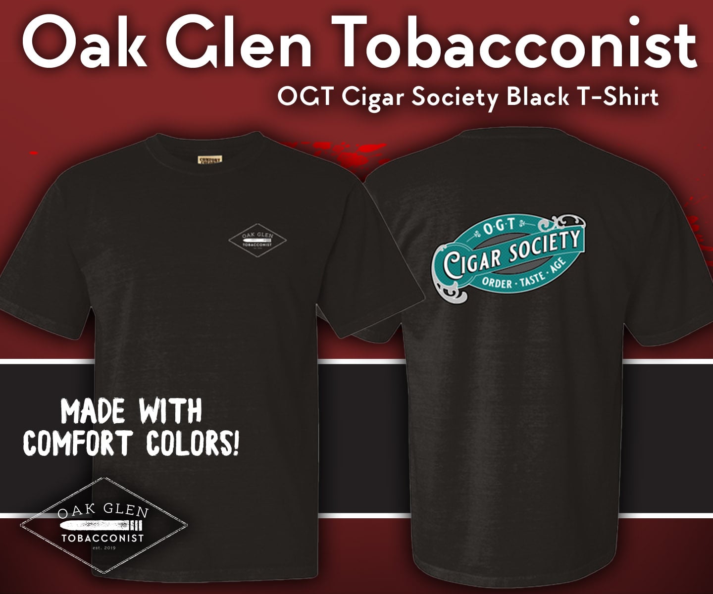 OGT Cigar Society Black T-Shirt