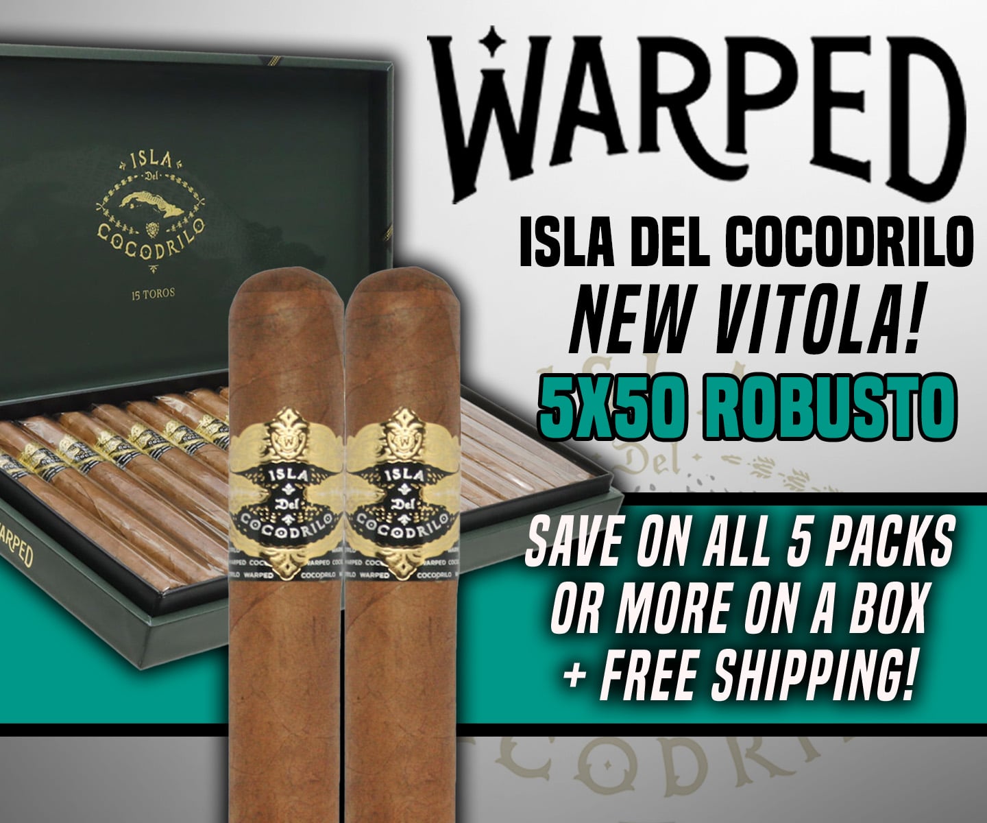 Warped Isle de Cocodrilo Robusto